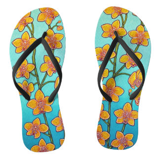 Orchid Bliss Flip Flops Thin Strap von Lisa Lorenz