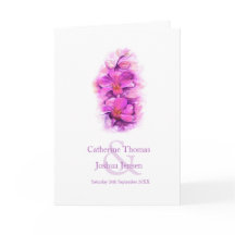 Orchid Blume Aquarell lila rosa Hochzeit