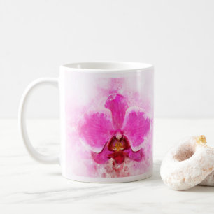 Orchid Blume Aquarell - Rosa wb 02 Kaffeetasse