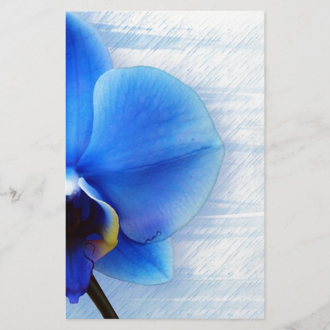 Orchid Blume Blue Liebe Peace Destination Geschenk (Vorderseite)