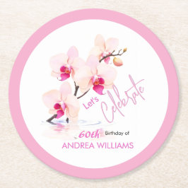 Orchid Blume Blüten 60. Geburtstag Untersetzer