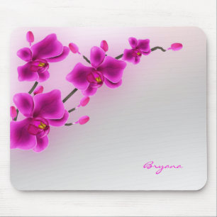 Orchid Blume Elegante Flora Mousepad