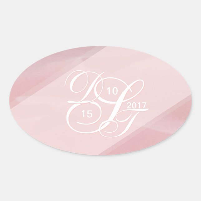 Orchid Blush Oval Stickers (Vorderseite)