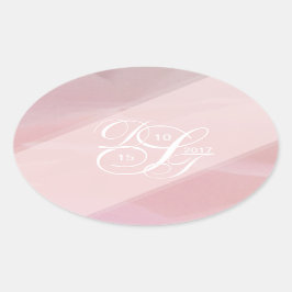 Orchid Blush Oval Stickers