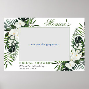 Orchid Bohemisch florales Brautparty Foto Rahmen Poster