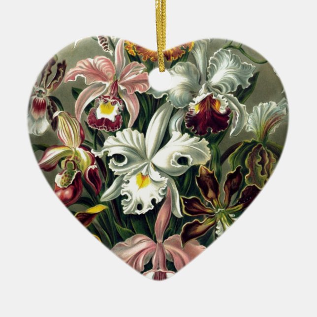 Orchid Botanic Print Keramikornament (Vorne)