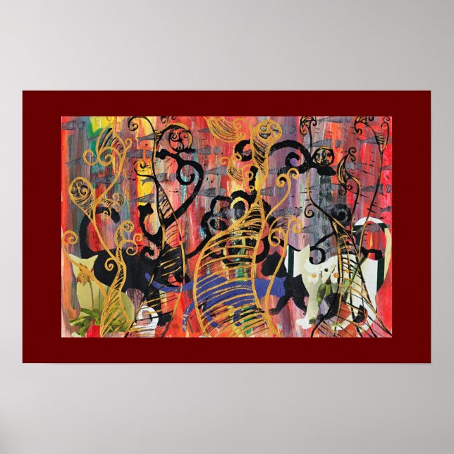 Orchid Cats Poster (Vorne)