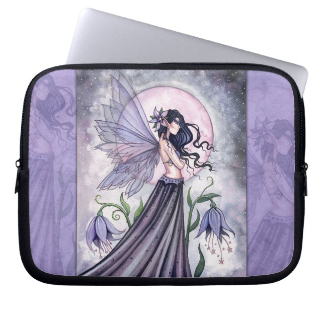 Orchid des Nachtschwärmerwaldes Laptopschutzhülle (Vorderseite)