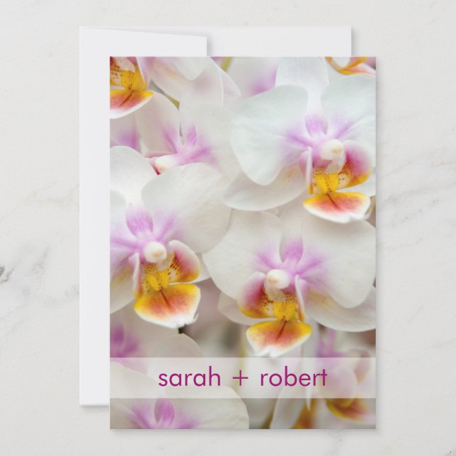 Orchid ・ Einladung zur Hochzeit (Vorderseite)