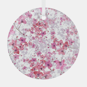 Orchid: Einmalige rote Schönheit. Ornament Aus Glas