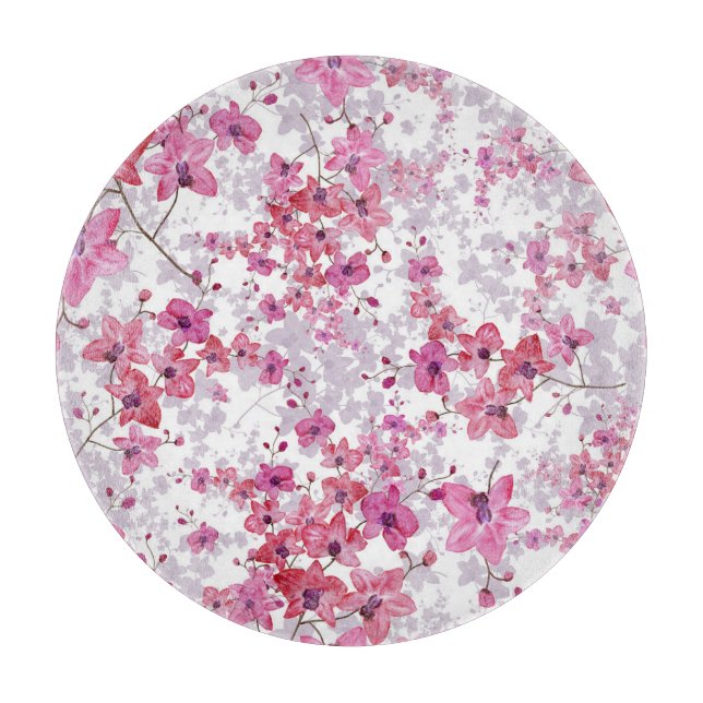 Orchid: Einmalige rote Schönheit. Schneidebrett (Vorderseite)