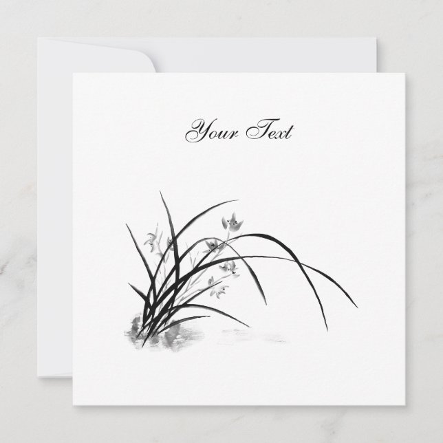 Orchid Elegance Einladung (Vorderseite)