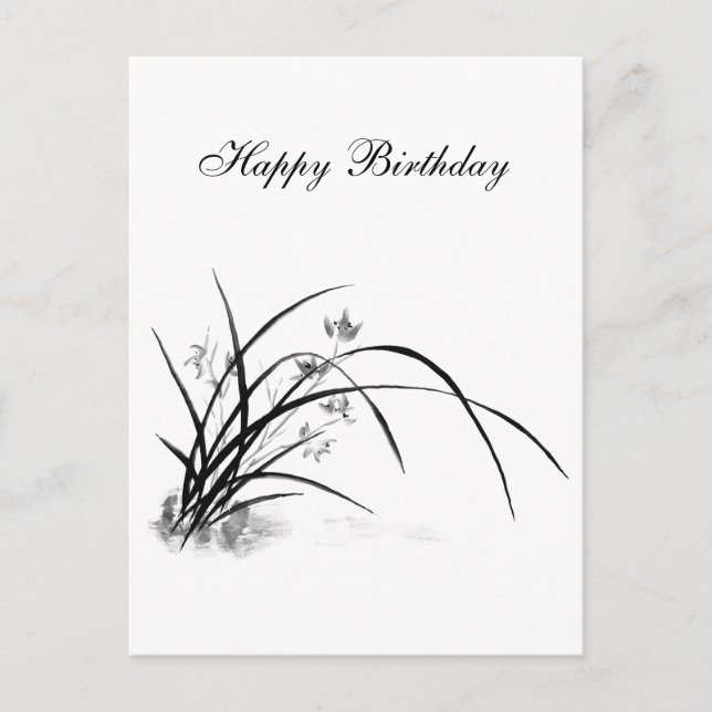 Orchid Elegance Postkarte (Vorderseite)