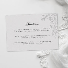 Orchid Elevated Ivory Formal Traditional Wedding Begleitkarte