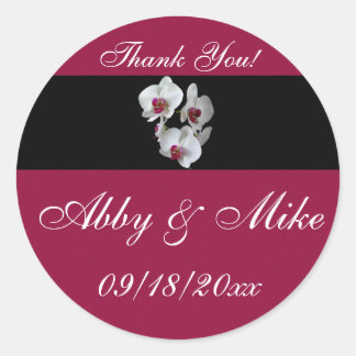 Orchid Fantasy Runder Aufkleber
