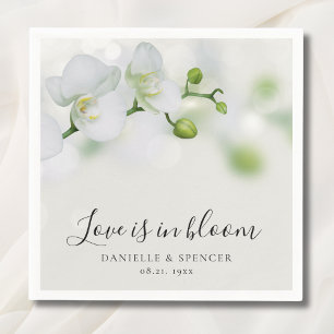 Orchid Floral Wedding Serviette
