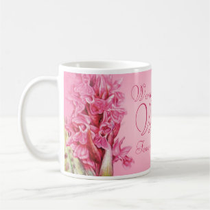 Orchid florale Kunst Wunderbare Ehefrau Rosa Tasse