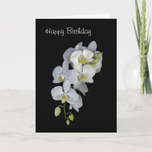 Orchid Garland Personalisiert Geburtstagskarte Karte