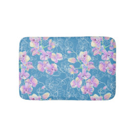 Orchid gemalt Aquarell Badematte