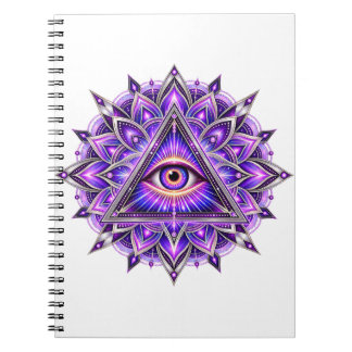 Orchid-Geometrie-Auge Notizblock