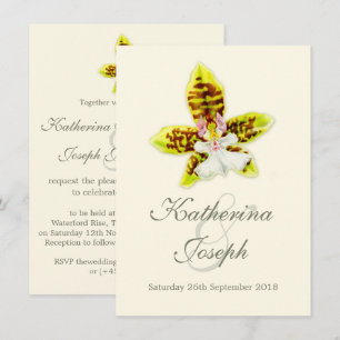 Orchid Hochzeit Blume Einladung