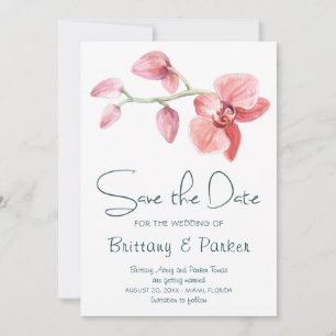Orchid-Hochzeit Save The Date