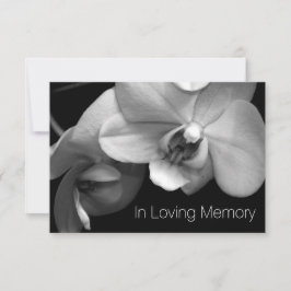 Orchid in Love Memory 1 Feier des Lebens Einladung