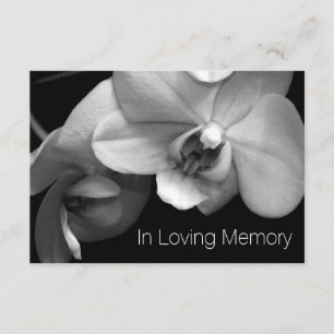 Orchid in Love Memory 1 Feier des Lebens Einladung