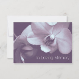 Orchid in Love Memory 4 Feier des Lebens Einladung