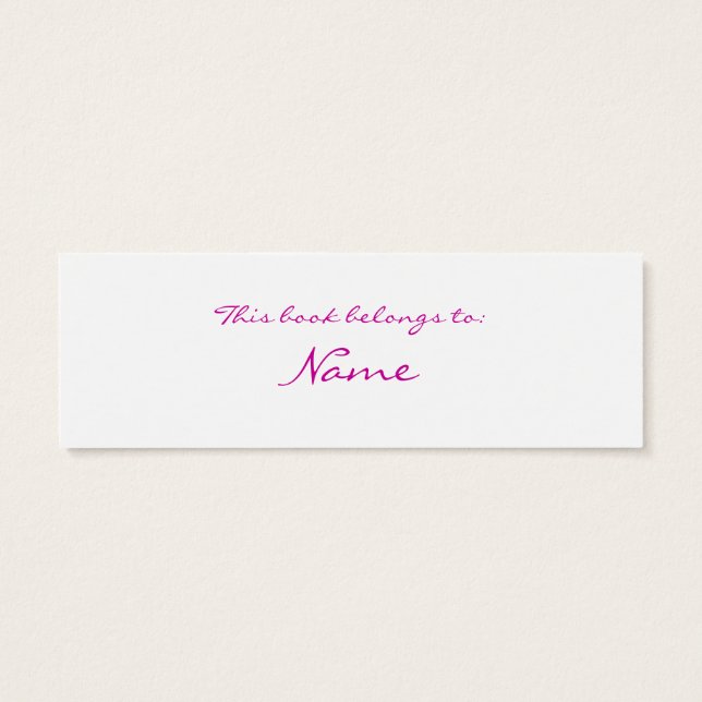 Orchid-Lesezeichen (Rückseite)