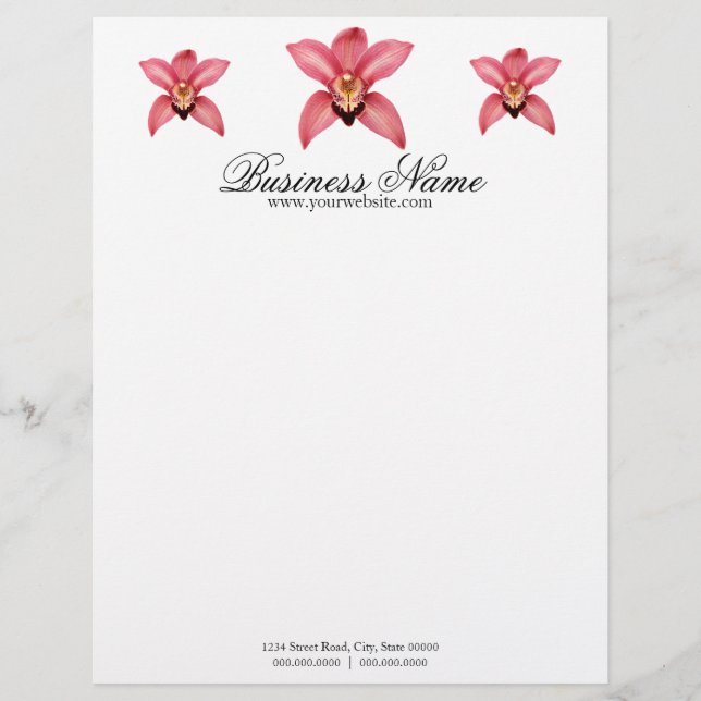 Orchid Letterhead Briefbogen (Vorderseite)