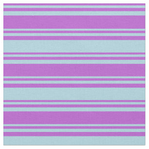 Orchid & Light Blue Streifen/Linse Muster Stoff