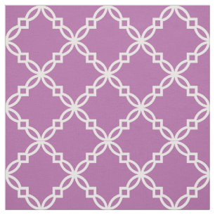 Orchid Lila, weißes, Extravagantes marokkanisches Stoff