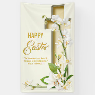 Orchid Lily Cross Oaster Banner