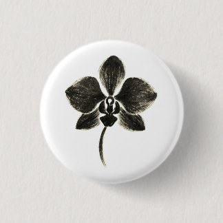 Orchid Line Zeichn - Tintenflordesign auf Button