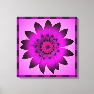 Orchid Magenta Blume Kunstwerk - überzogene Leinwa Leinwanddruck