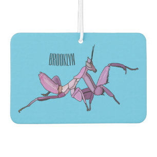 Orchid mantis Cartoon Illustration Autolufterfrischer