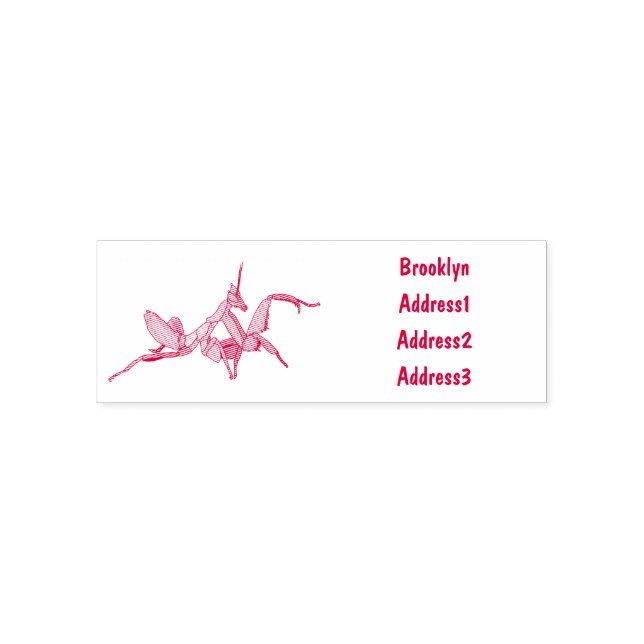 Orchid mantis Cartoon Illustration Permastempel (Design)