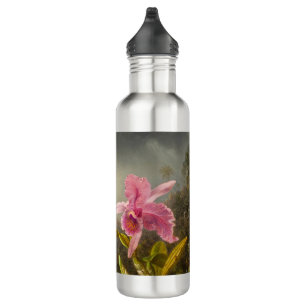 Orchid mit zwei Hummingbirds Heade Edelstahlflasche