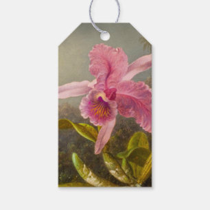 Orchid mit zwei Hummingbirds Heade Geschenkanhänger