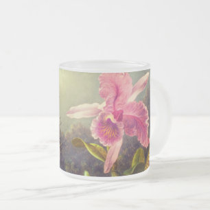 Orchid mit zwei Hummingbirds Heade Mattglastasse