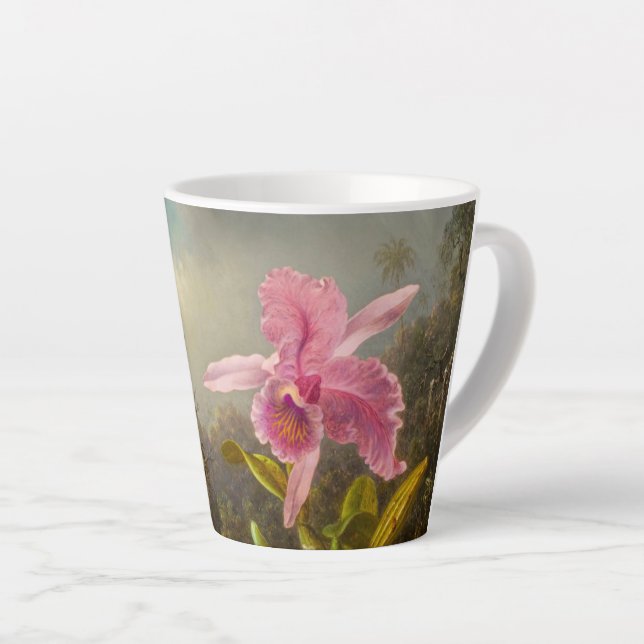 Orchid mit zwei Hummingbirds Heade Milchtasse (Rechte Ecke)