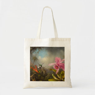 Orchid mit zwei Hummingbirds Heade Tragetasche