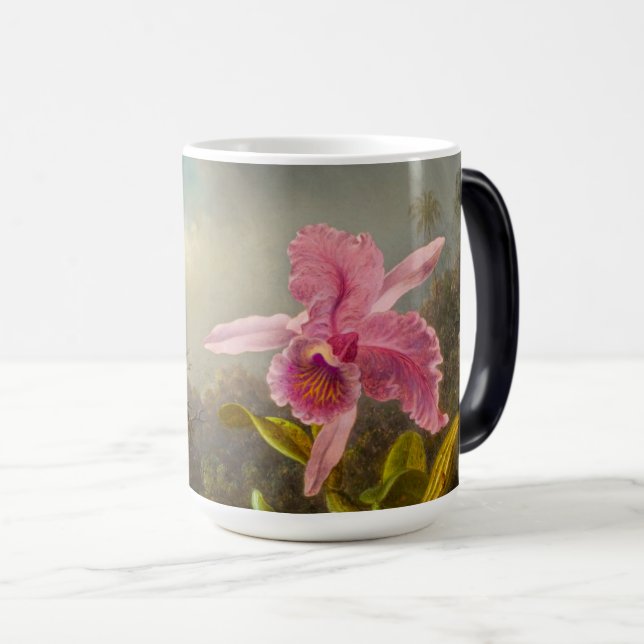 Orchid mit zwei Hummingbirds Heade Verwandlungstasse (VorderseiteRechts)