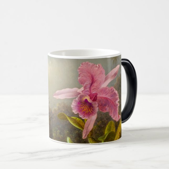 Orchid mit zwei Hummingbirds Heade Verwandlungstasse (VorderseiteRechts)