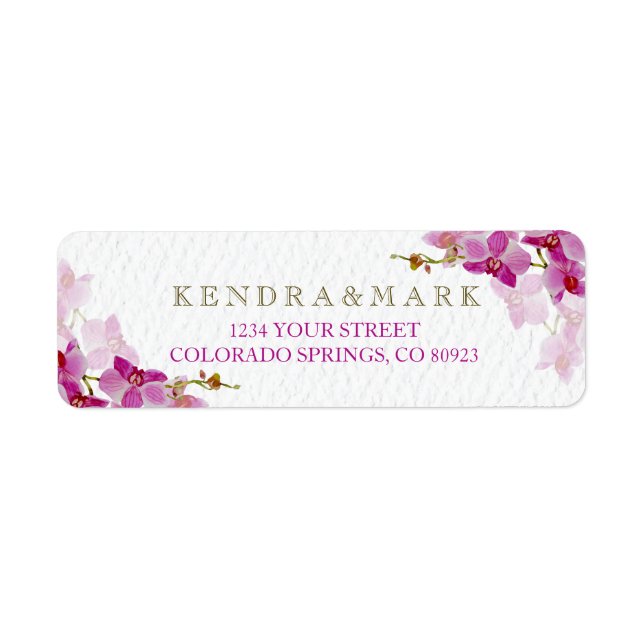 Orchid Paradise Address Labels (Vorne)