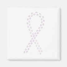 Orchid Pawprint Ribbon