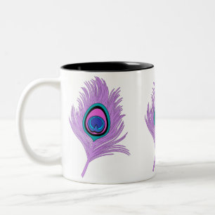 Orchid Peacock Feather Zweifarbige Tasse
