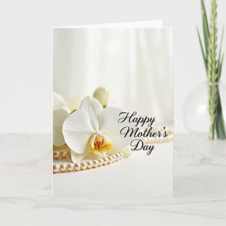 Orchid Pearls Mothers Day Card Karte
