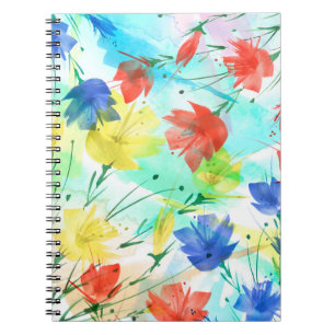Orchid Poppy Peony Fashion Bouquet Notizblock